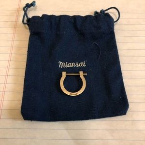 Miansai Modern Screw Cuff Ring Silver